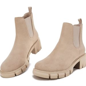 Womens Lug Sole Platform Ankle Booties size 11